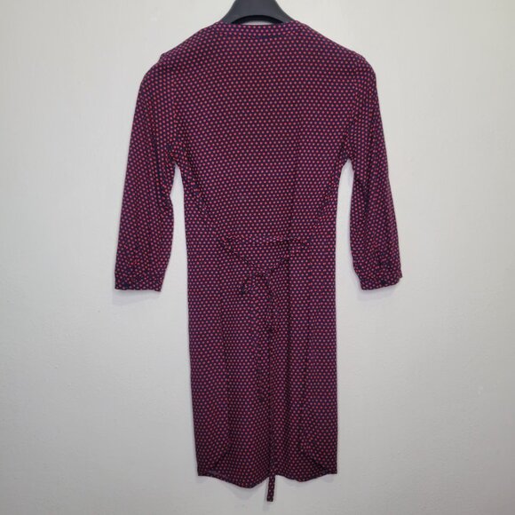 41 Hawthorn Blue and Red Polka Dot Dress, Size XS - Picture 7 of 7